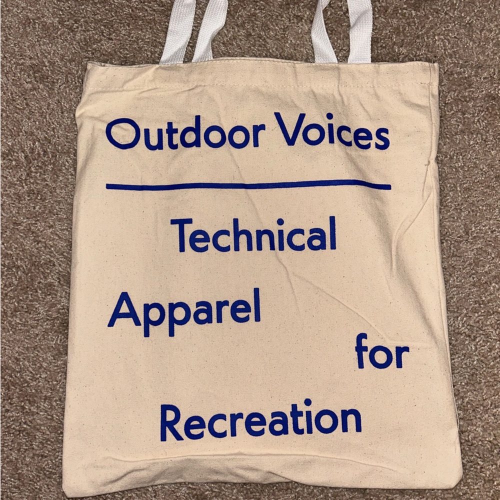 outdoor voices tote bag